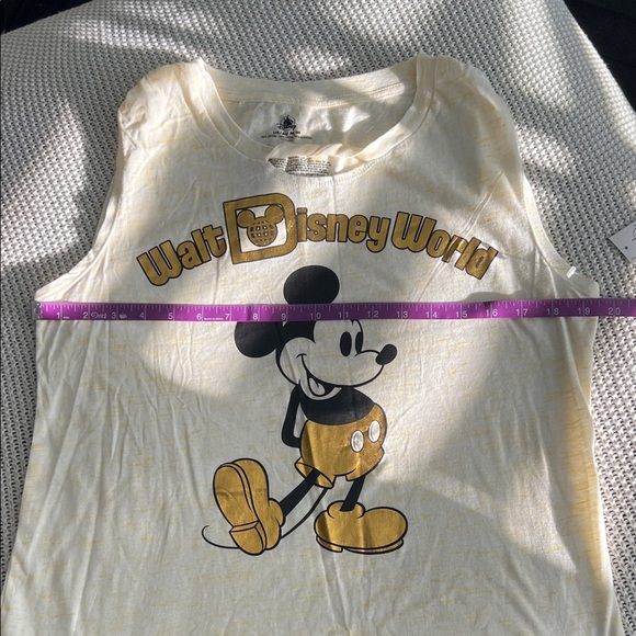 Disney Gold Mickey Mouse Women's Tank Top - Picture 6 of 10